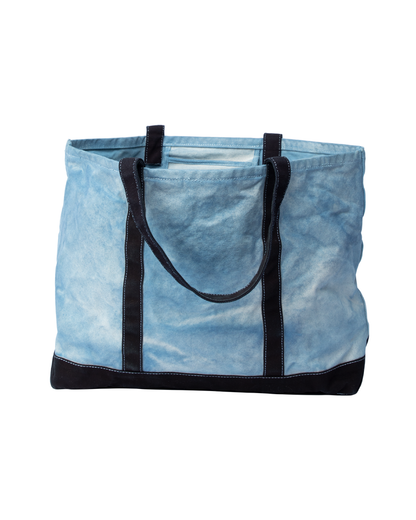 Hand-Dyed Indigo Canvas Noasobi Tote Large