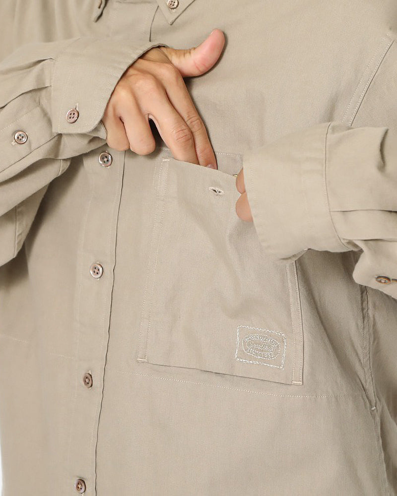 Organic Cotton Poplin Button-Down Shirt